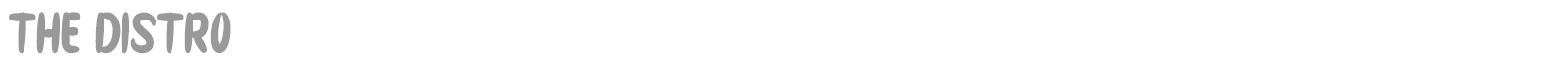 The Distro font preview